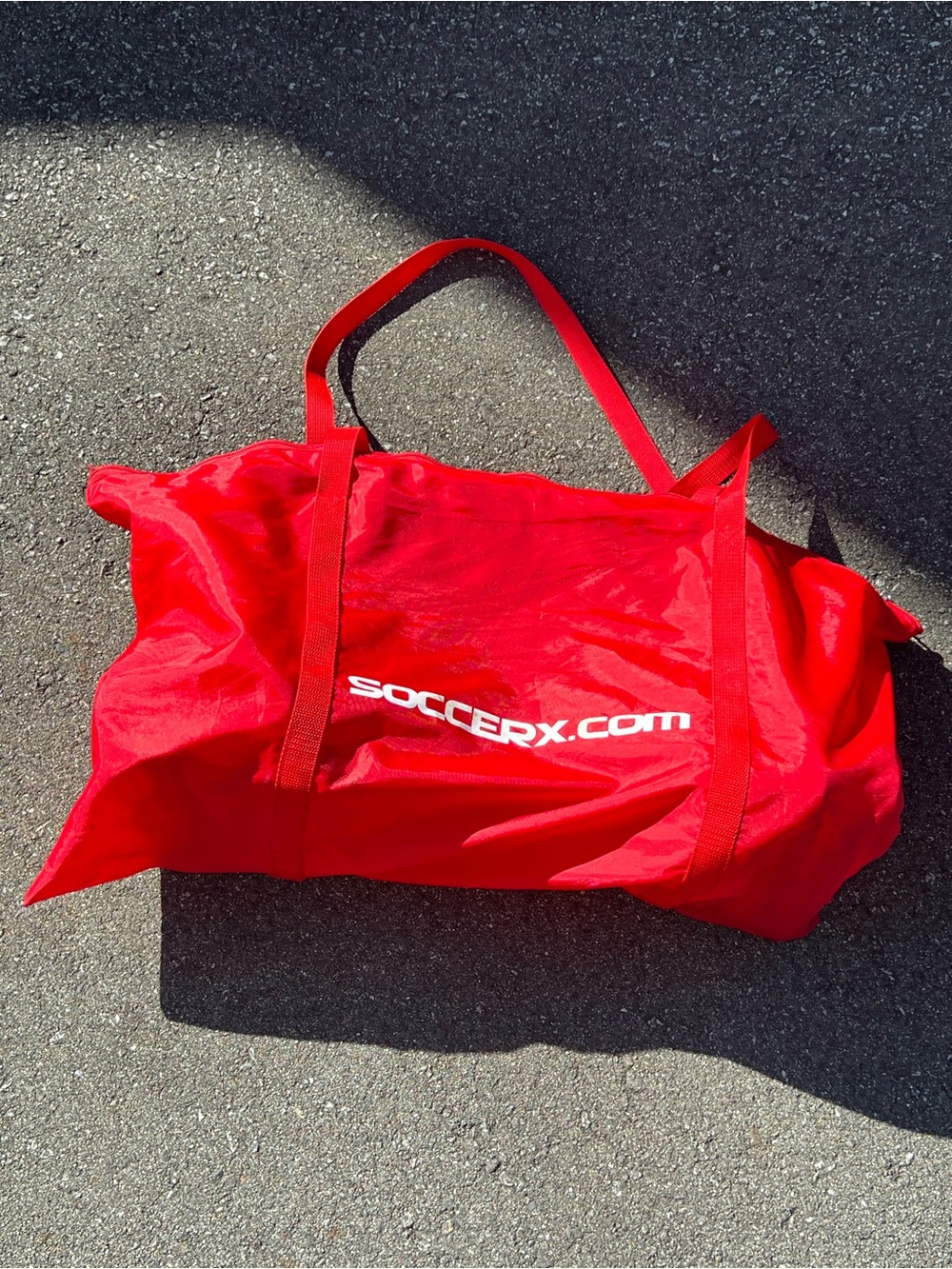 SoccerX Set of 6 Red Agility Training Hurdles with Carry Bag